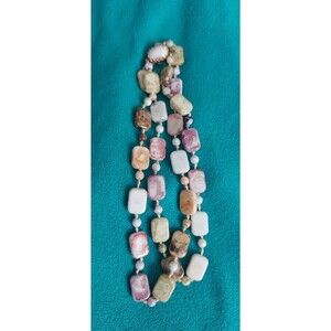 Vintage Marked made Austria pastel glass? Necklace